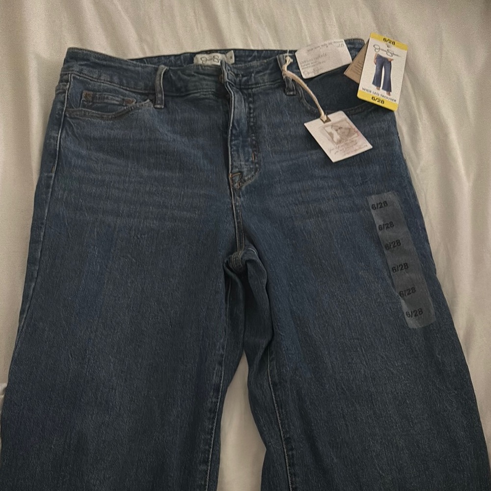 Classic Wise Leg Blue Denim Jeans